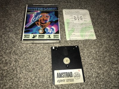 Amstrad CPC Disk game - Winter games - epyx