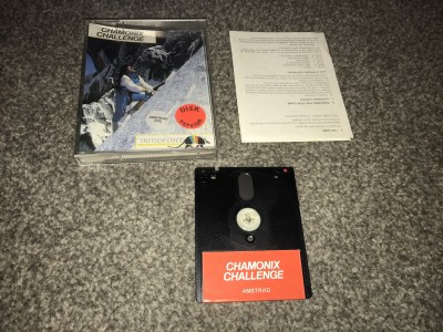 Amstrad CPC Disk game - Chamonix challenge - infograms