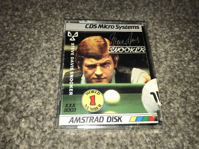 Amstrad CPC Disk game - steve davis snooker