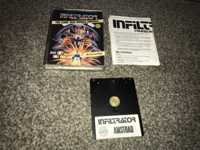 Amstrad CPC Disk game - Infiltrator - us gold