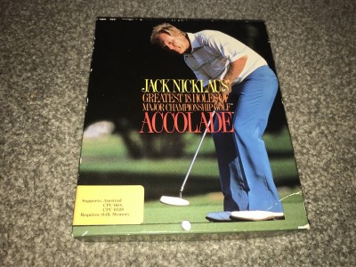 Amstrad CPC Disk game - Jack nicklaus greatest 18 holes of major championship golf