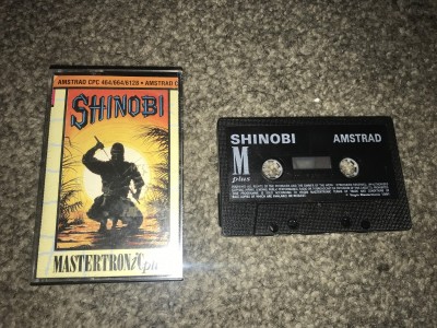 Amstrad CPC game Shinobi - mastertronic plus