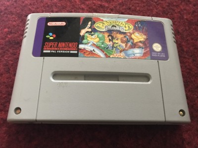 Super Nintendo SNES game Battletoads in Battlemaniacs