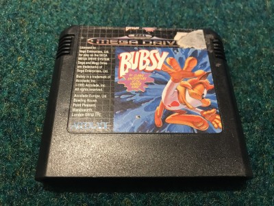 Sega megadrive game Bubsy cart only