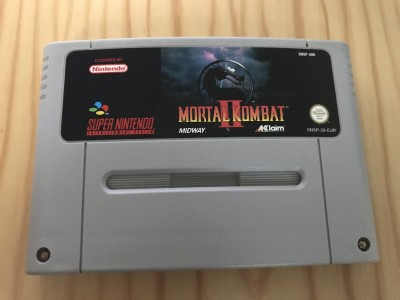 Super nintendo SNES Mortal Kombat 2 game