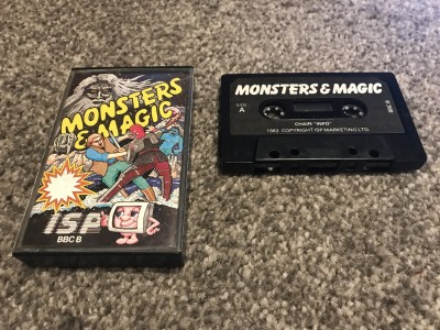 BBC Micro cassette Monsters & Magic