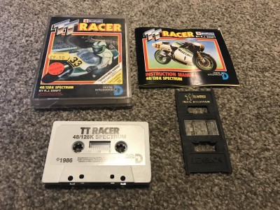 ZX Spectrum 48k game TT Racer