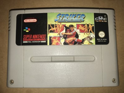 Super nintendo snes game - Striker - PAL Cart only