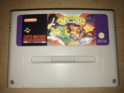 Super nintendo snes game - Battletoads in Battlemaniacs - PAL Cart only