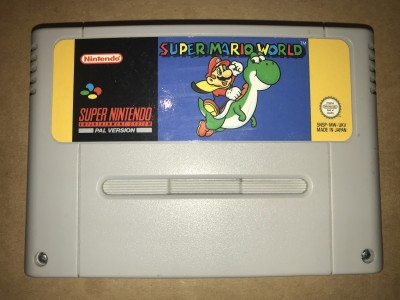 Super nintendo snes game - Super Mario World - PAL Cart only