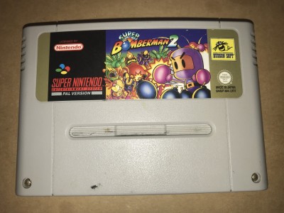 Super nintendo snes game - Super Bomberman 2 - PAL Cart only