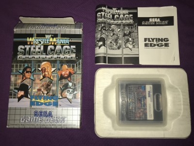 Sega gamegear wwf steel cage challenge  boxed complete