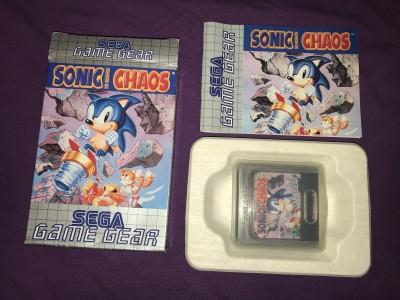 Sega gamegear sonic chaos  boxed complete