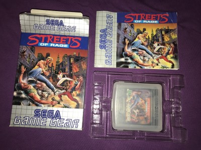 Sega gamegear streets of rage boxed complete