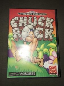 sega megadrive game Chuck rock (boxed & complete)