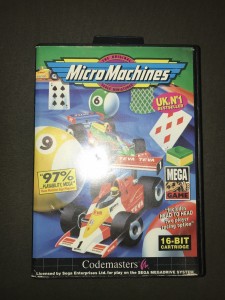 sega megadrive game micro machines (boxed & complete)