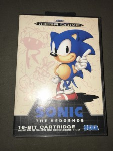 sega megadrive game Sonic (boxed & complete)