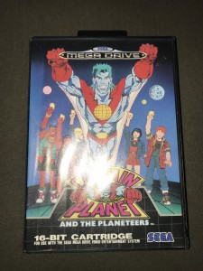 sega megadrive game captain planet (boxed & complete)