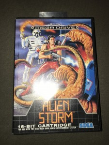 sega megadrive game alien storm (boxed & complete)