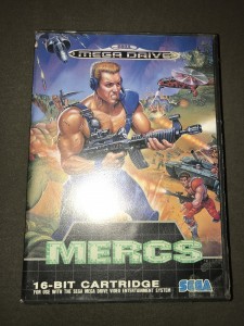 sega megadrive game Mercs (boxed & complete)