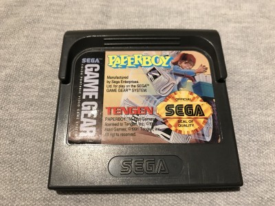 Sega gamegear game paperboy