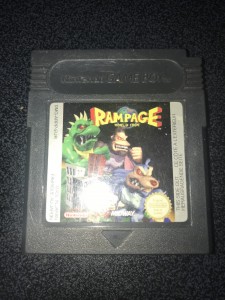 Nintendo gameboy color game rampage world tour