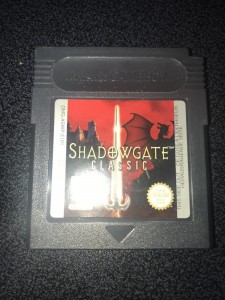 Nintendo gameboy color game shadowgate classic