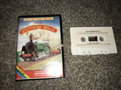 zx spectrum game southern belle - hewson consultants